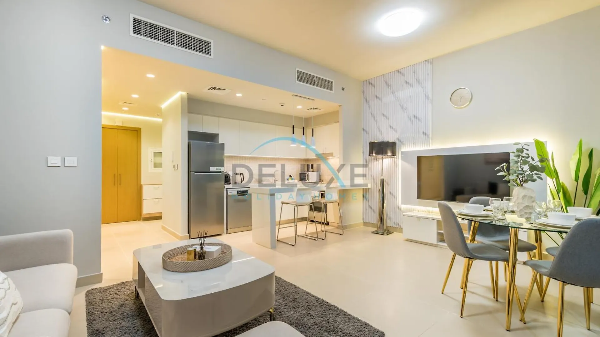 Tranquil 2Br At Harbour Gate Tower 1, Creek Harbour By Deluxe Holiday Homes Dubai Förenade Arabemiraten